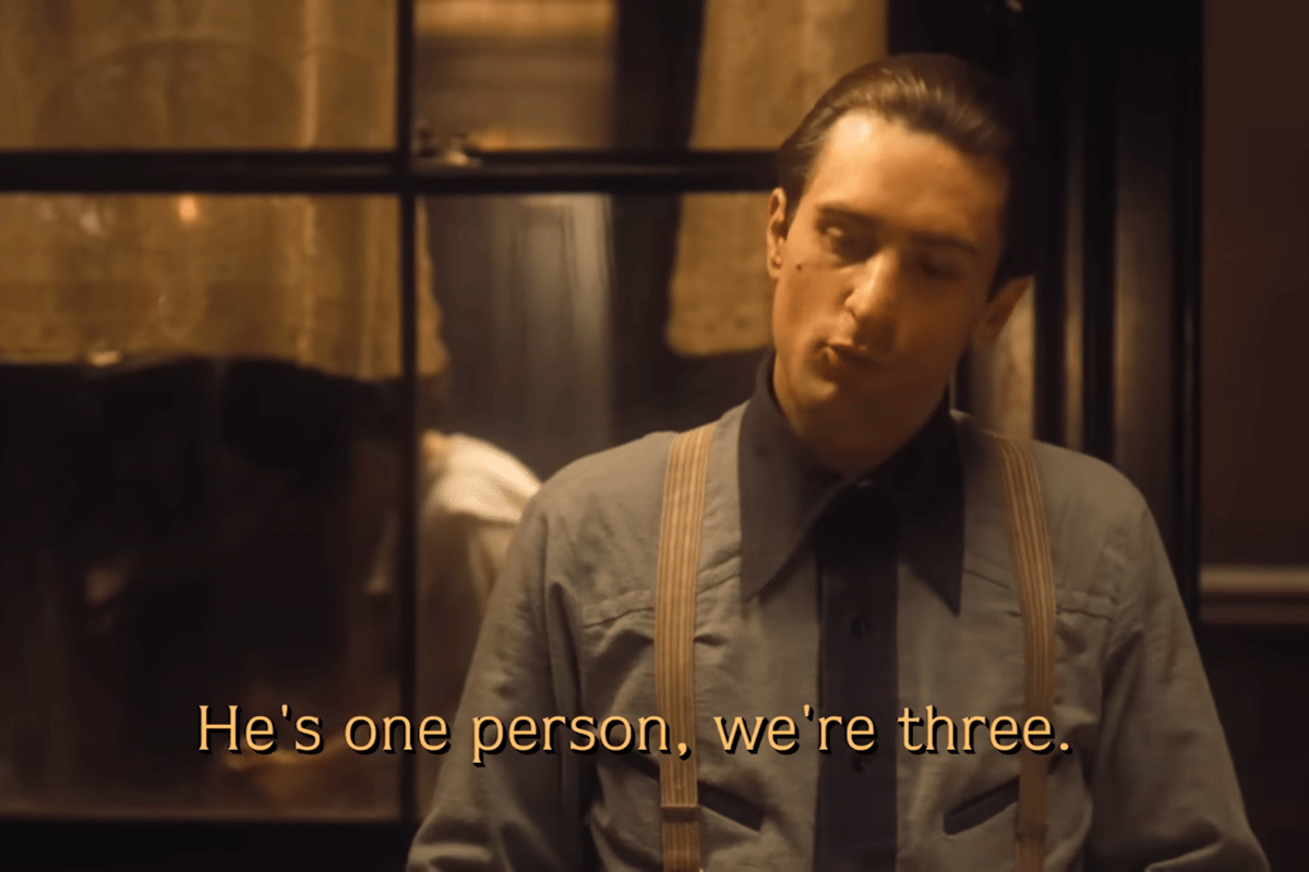 ilustrasi cuplikan film The Godfather Part II 