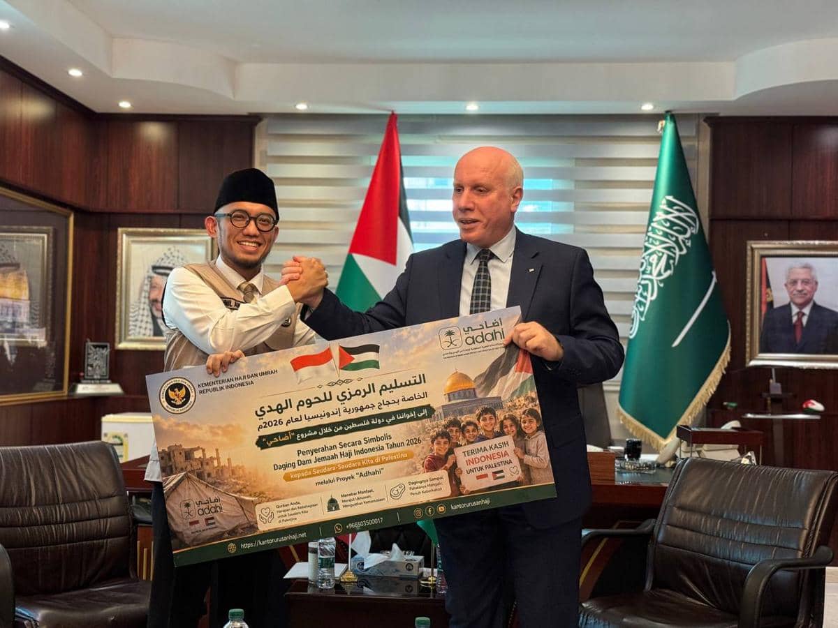 Daging Dam Jemaah Haji RI Resmi Disalurkan untuk Rakyat Palestina