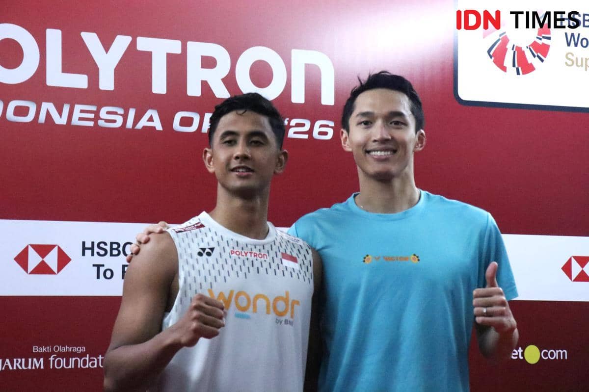 Jonatan Memenangkan Perang Saudara Lawan Alwi di Indonesia Open 2026