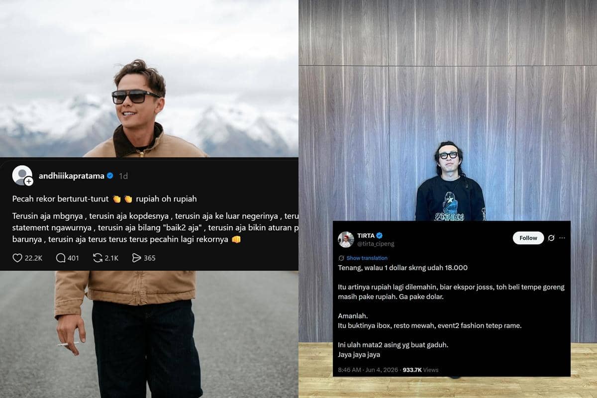 10 Artis Bersuara Soal Nilai Tukar Rupiah Terlemah Sepanjang Sejarah