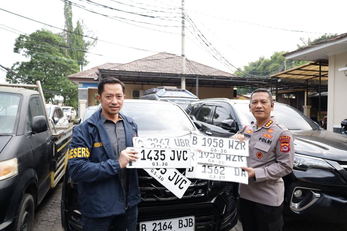 2 unit kendaraan tarikan matel yang tak diserahkan ke leasing (Dok. Polda Banten)