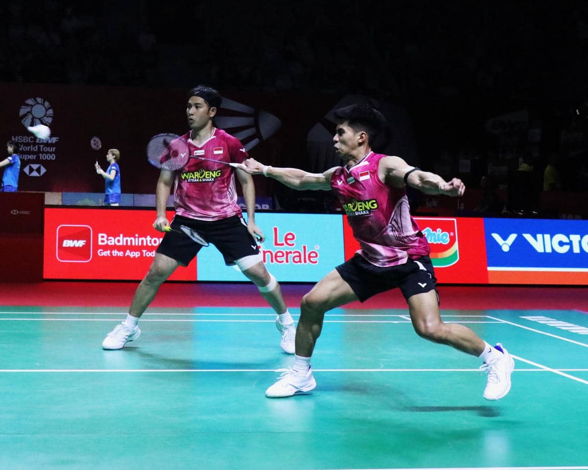 Sabar Karyaman Gutama/Moh Reza Pahlevi Isfahani di 16 Besar Indonesia Open 2026, Kamis (04/07/2026). 