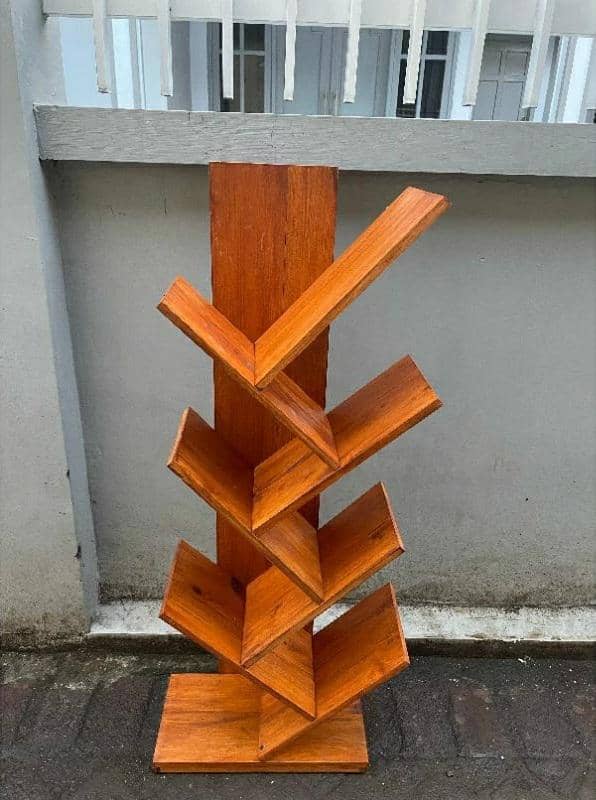Rak Buku Kayu Susun (Shopee/Ekashop08)