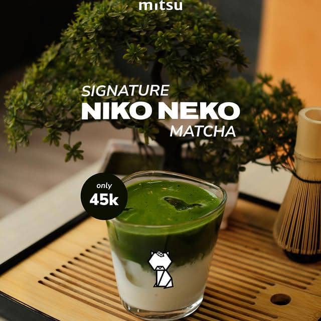 potret menu matcha di Mitsu Cafe