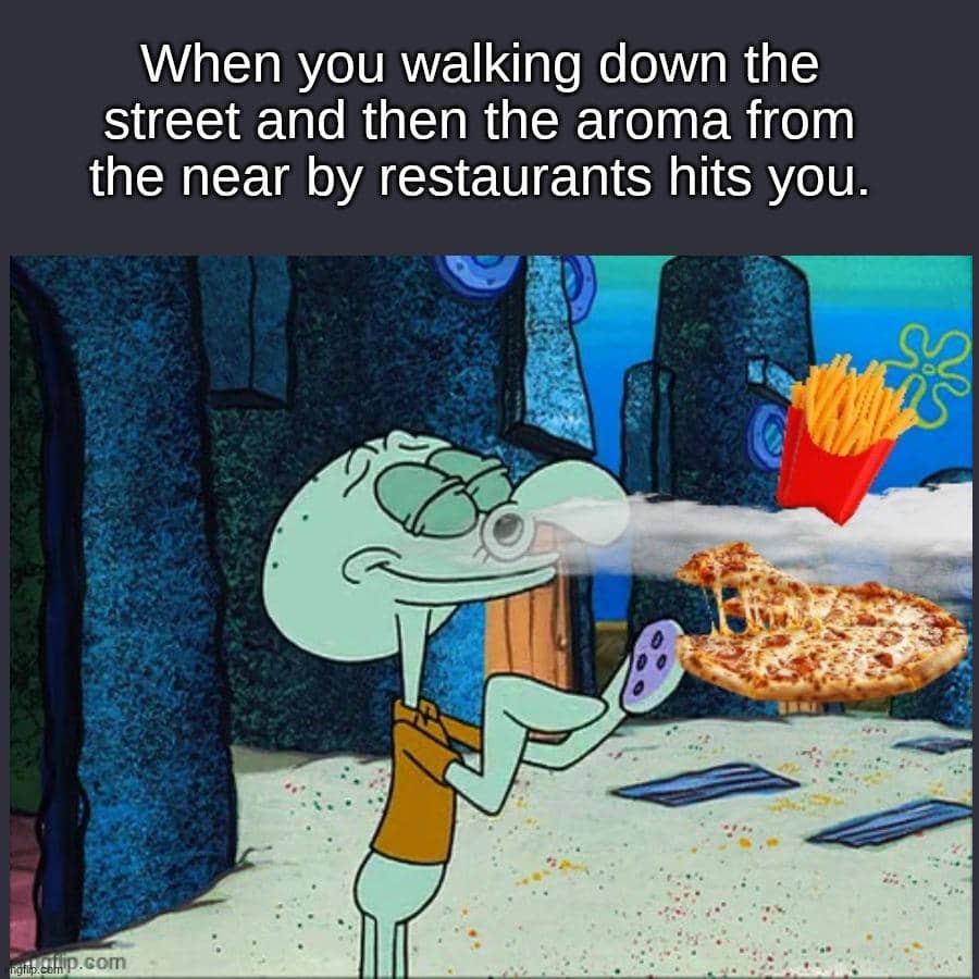 meme SpongeBob tentang aroma
