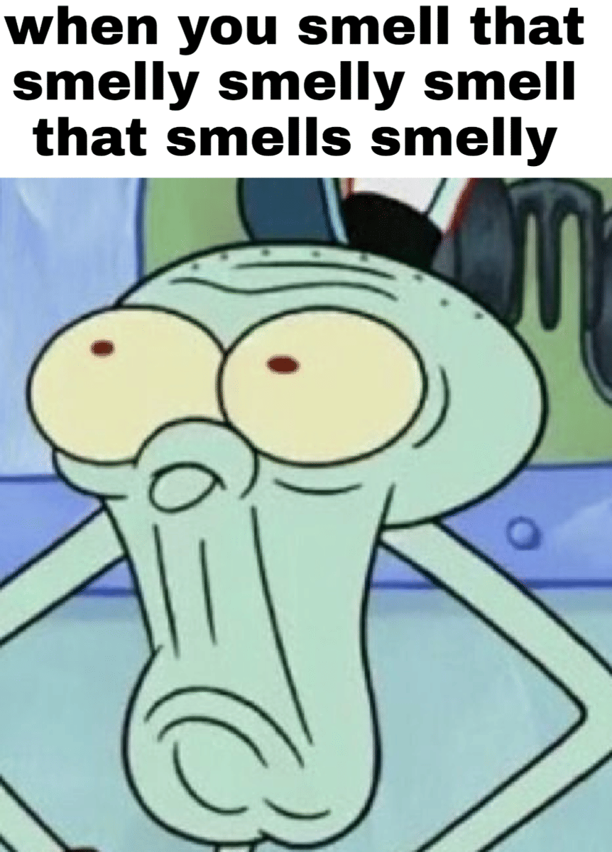 meme SpongeBob tentang aroma