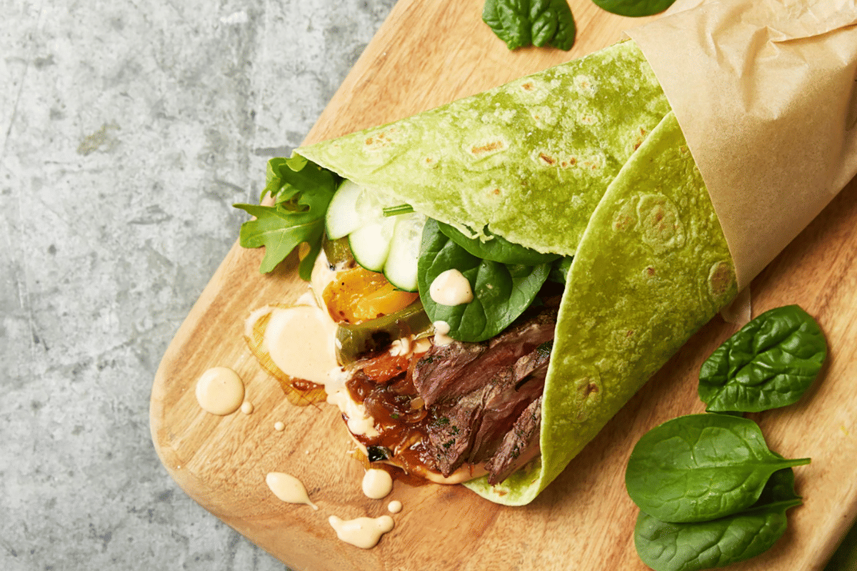 Resep Wrap Kambing Pedas Bumbu Jintan, Kreasi Roti Pita Penuh Rasa!