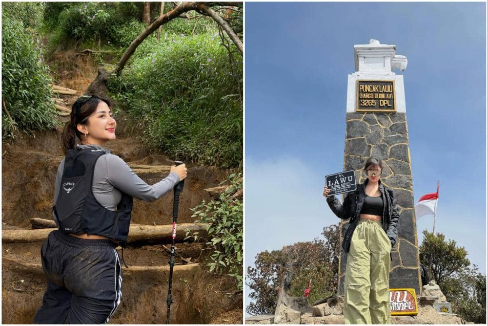 10 Potret Ghea Youbi Sukses Pertama Kali Mendaki Gunung, Bangga!