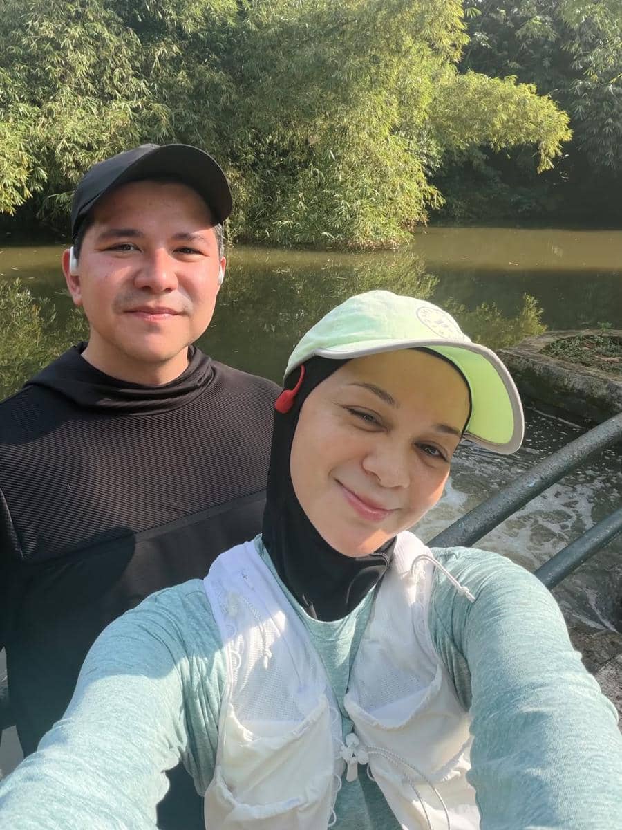 Tantri Namirah dan Haykal Kamil jogging di Ragunan