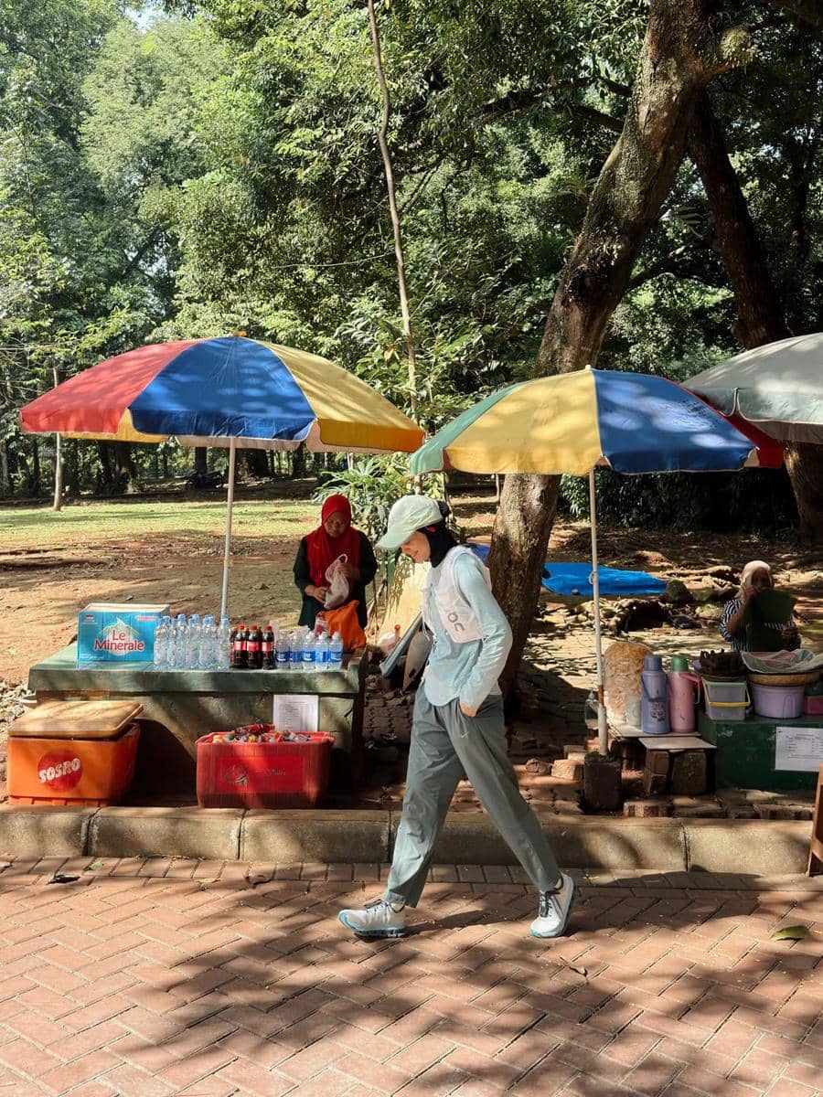 Tantri Namirah dan Haykal Kamil jogging di Ragunan