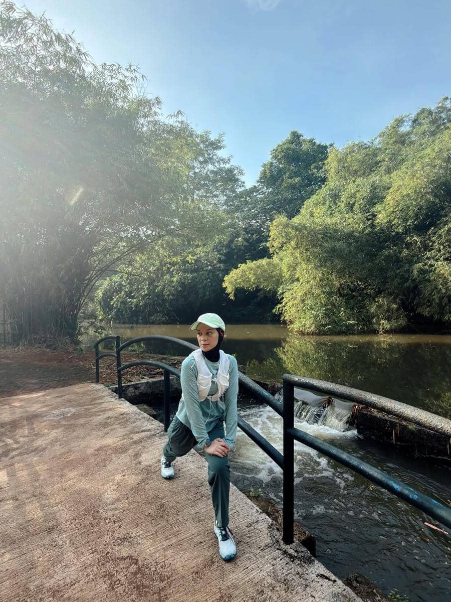 Tantri Namirah dan Haykal Kamil jogging di Ragunan