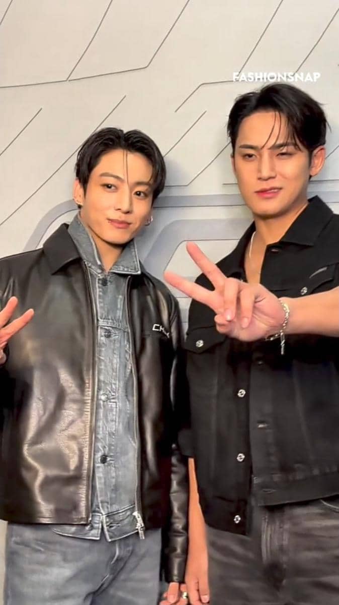 potret Jungkook BTS dan Mingyu SEVENTEEN di event Calvin Klein