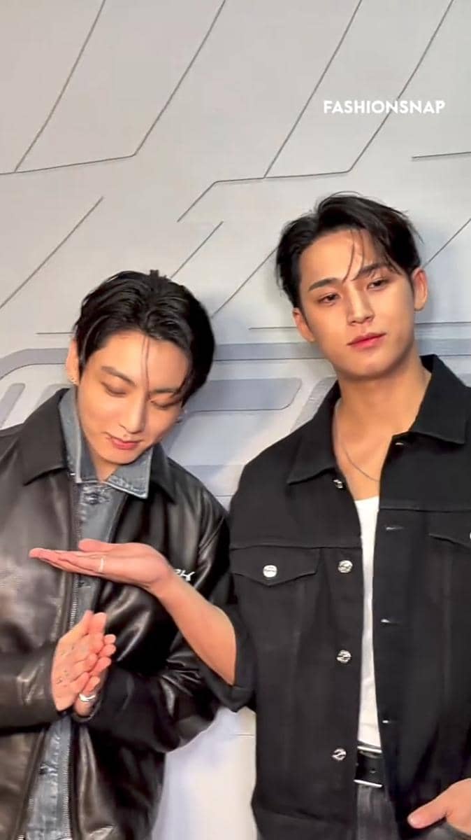 potret Jungkook BTS dan Mingyu SEVENTEEN di event Calvin Klein
