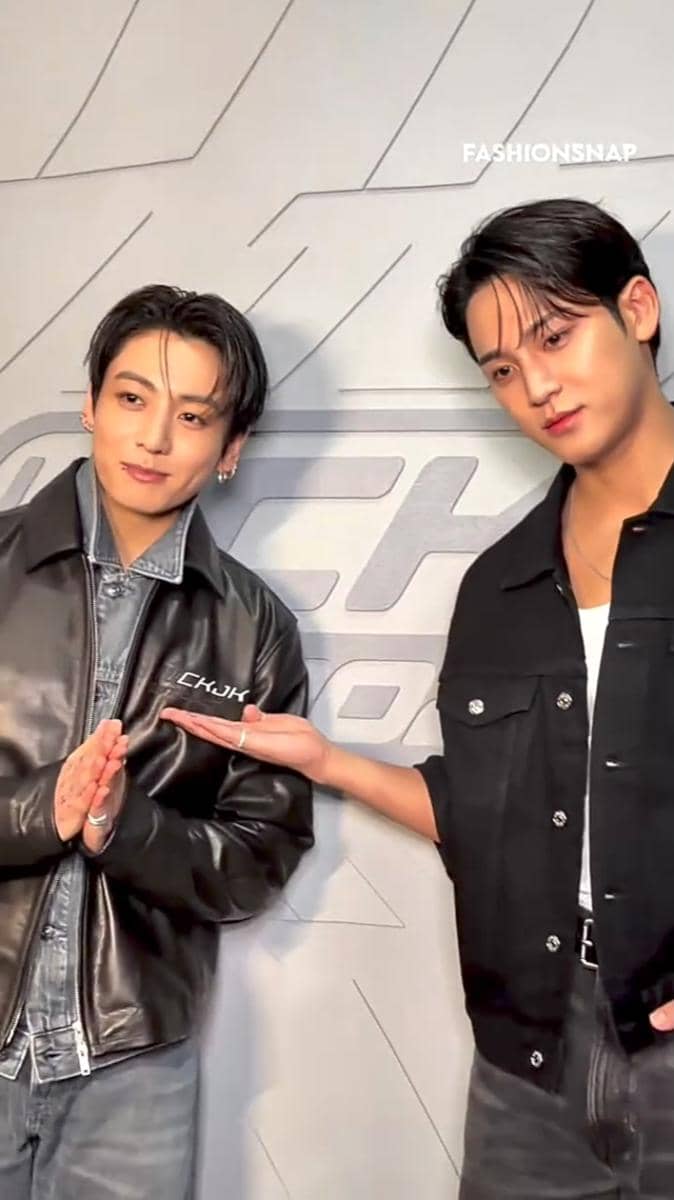 potret Jungkook BTS dan Mingyu SEVENTEEN di event Calvin Klein