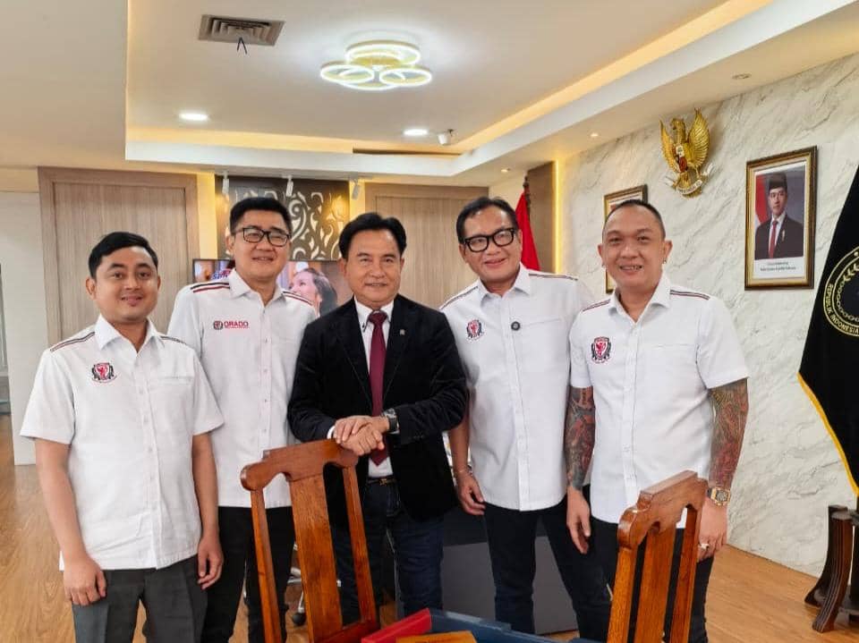 ORADO Jumpa Menko Kumham Imipas, Komitmen Majukan Domino Indonesia