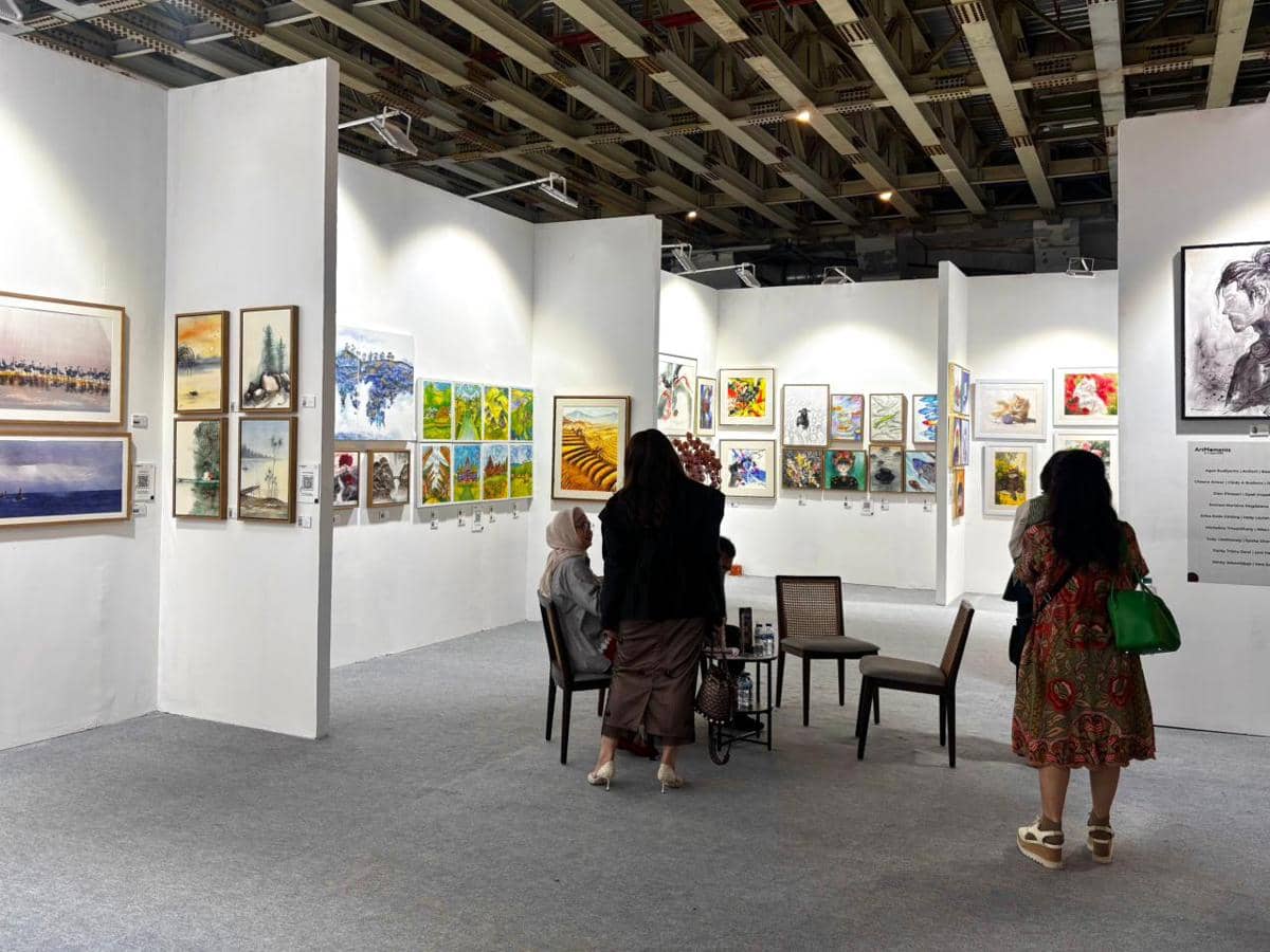 Pembukaan ArtMoments Jakarta 2026 pada Kamis (4/6/2026) di Agora Ballroom, Jakarta Pusat