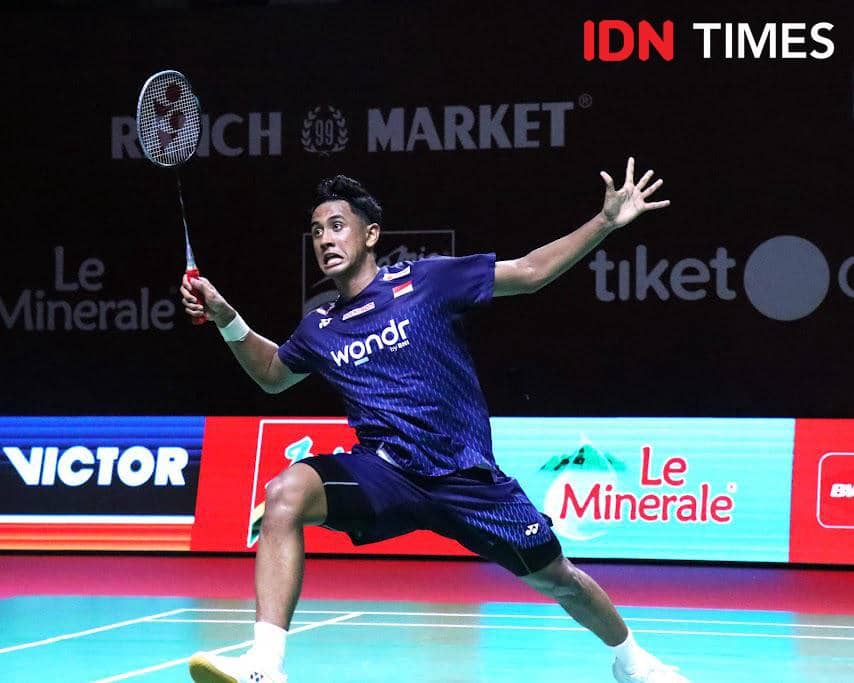 Alwi Farhan vs Jonatan Christie di 16 Besar Indonesia Open 2026, Kamis (4/6/2026). 