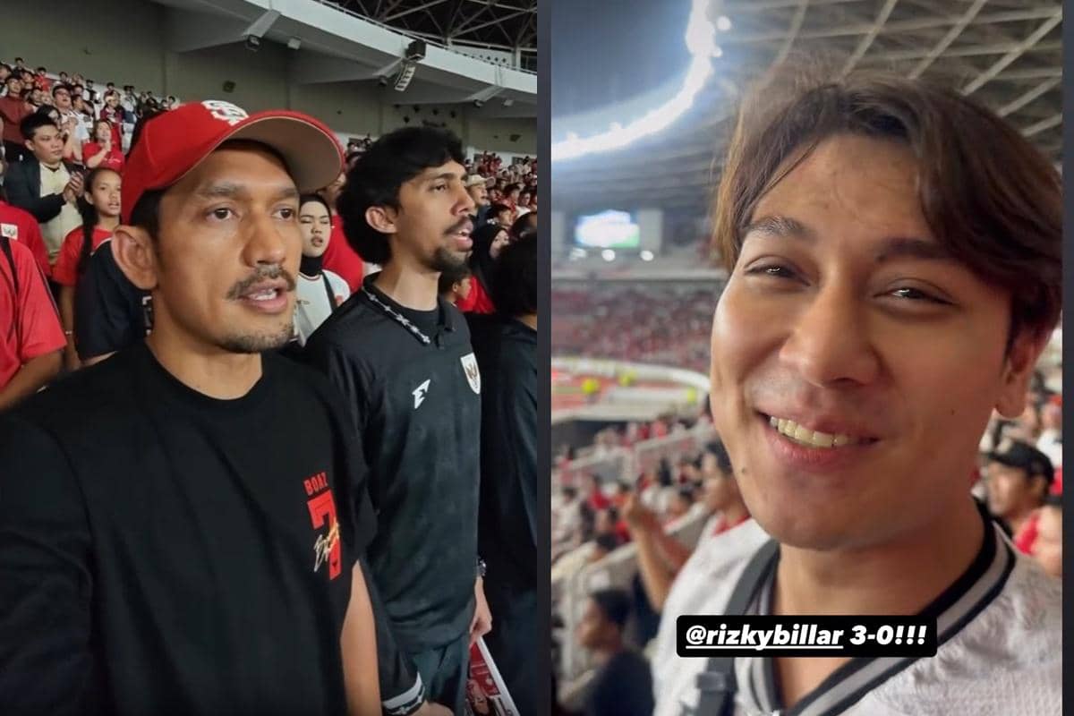 8 Potret Artis Nonton Timnas Indonesia Vs Oman di GBK 2026