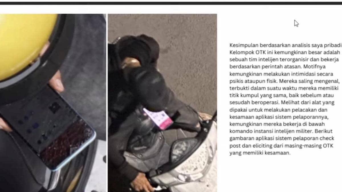 Islah Bahrawi saat memaparkan penguntitan yang dialami dalam jumpa pers bertajuk Menyikapi Intimidasi dan Teror Terhadap Masyarakat Sipil di