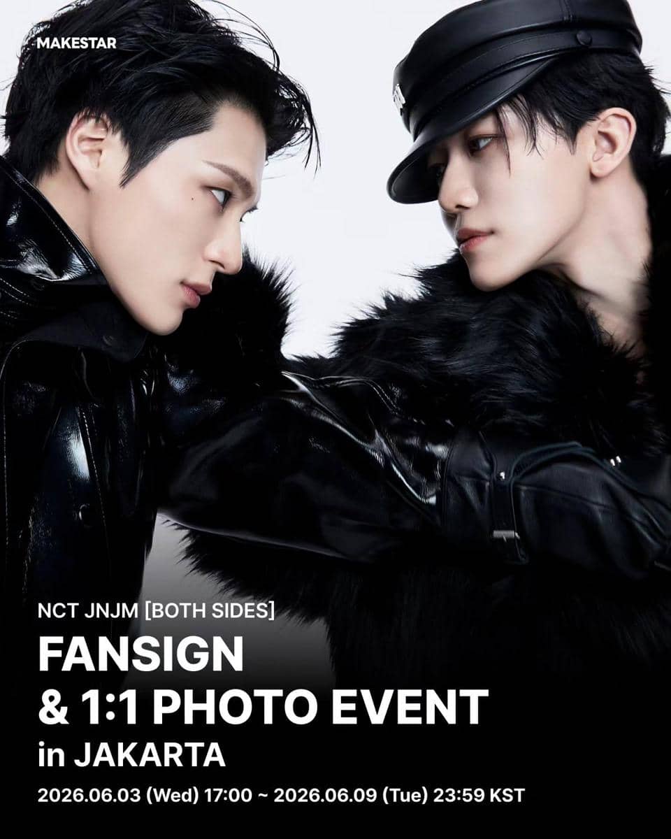 poster fansign dan photo event NCT JNJM Jakarta (instagram.com/makestar_global)