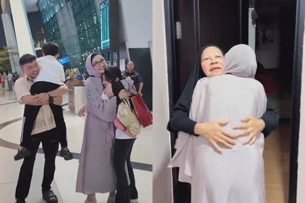 7 Potret Anang dan Ashanty Pulang usai Ibadah Haji, Dijemput Anak