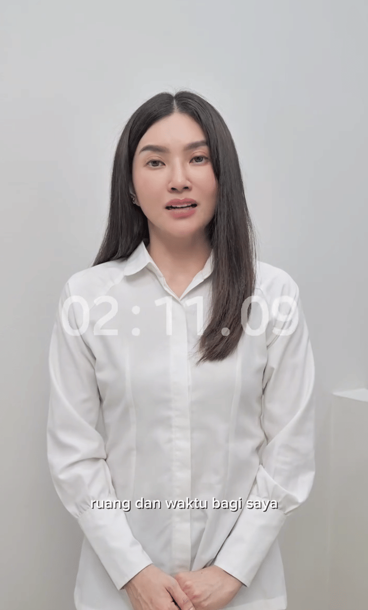 Sarwendah dalam video permintaan maaf