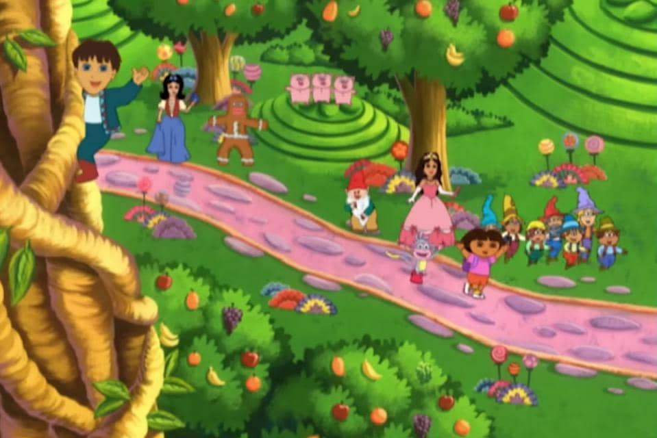 cuplikan episode "Dora's Fairytale Adventure"