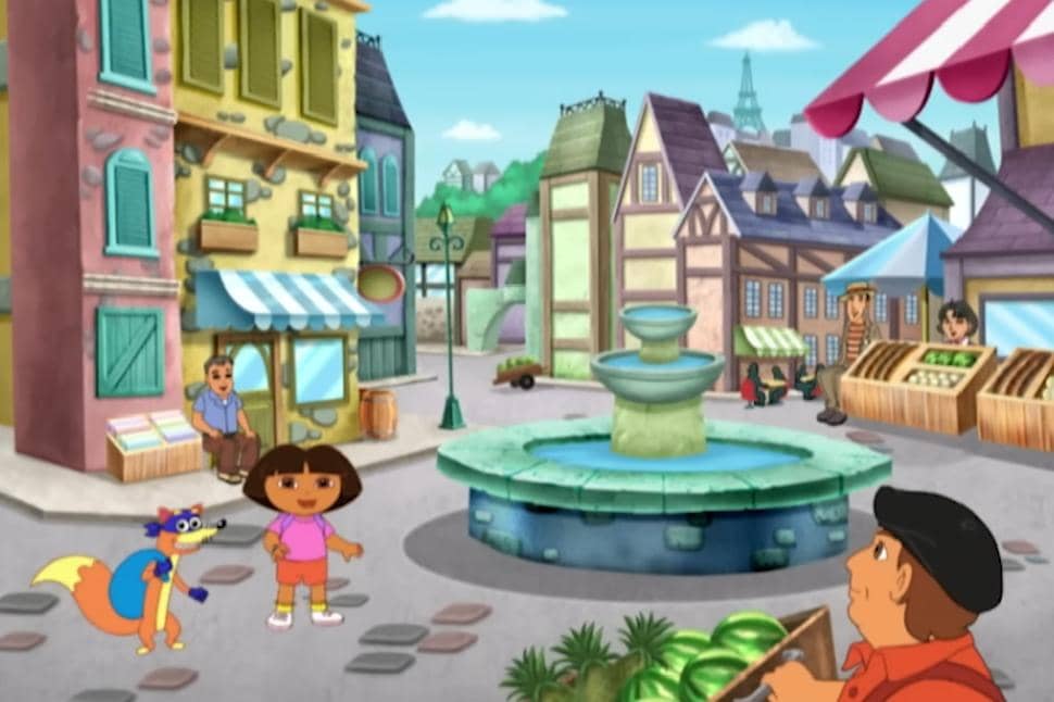 cuplikan episode "Dora's World Adventure!"