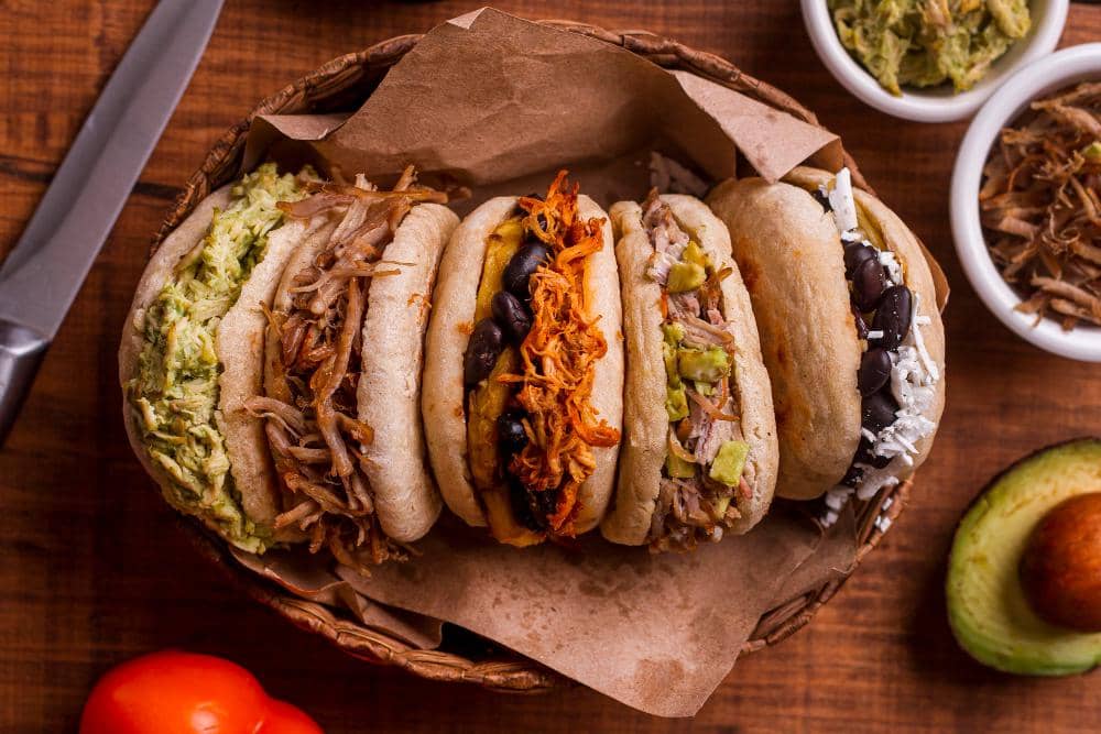 ilustrasi sajian arepa