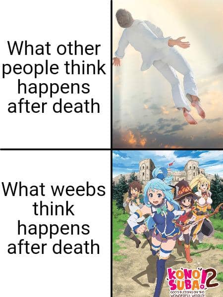 meme anime tentang isekai