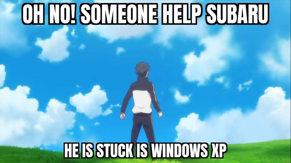 meme anime tentang isekai