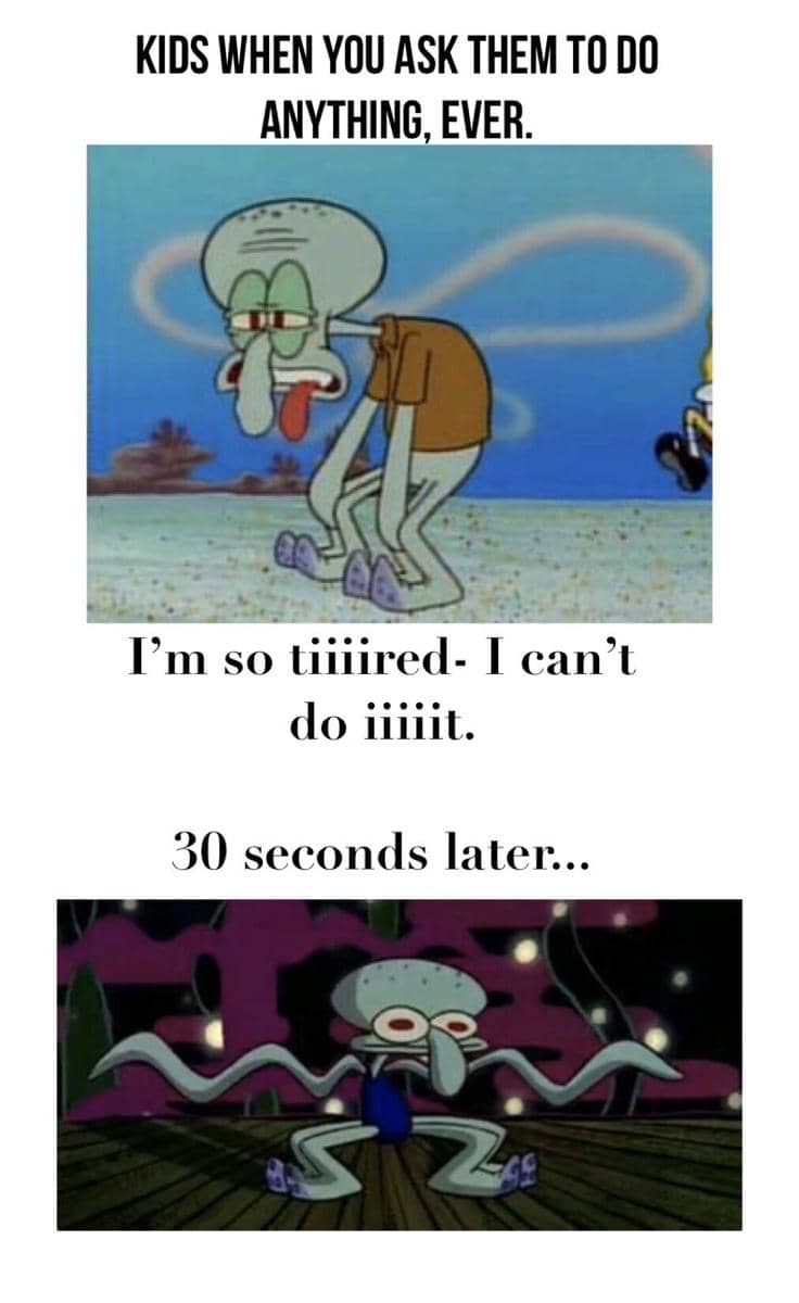 meme SpongeBob tentang kejadian sering terulang