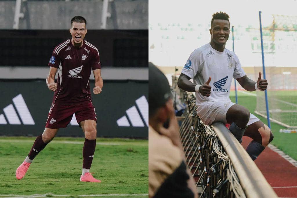 Penampilan pemain PSM Makassar, Luka Cumic dan Abu Razard Kamara, pada musim 2025/2026.