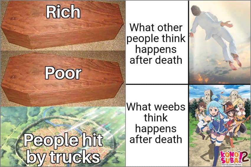 8 Meme Anime tentang Isekai, Truk-kun Dalang Utamanya!