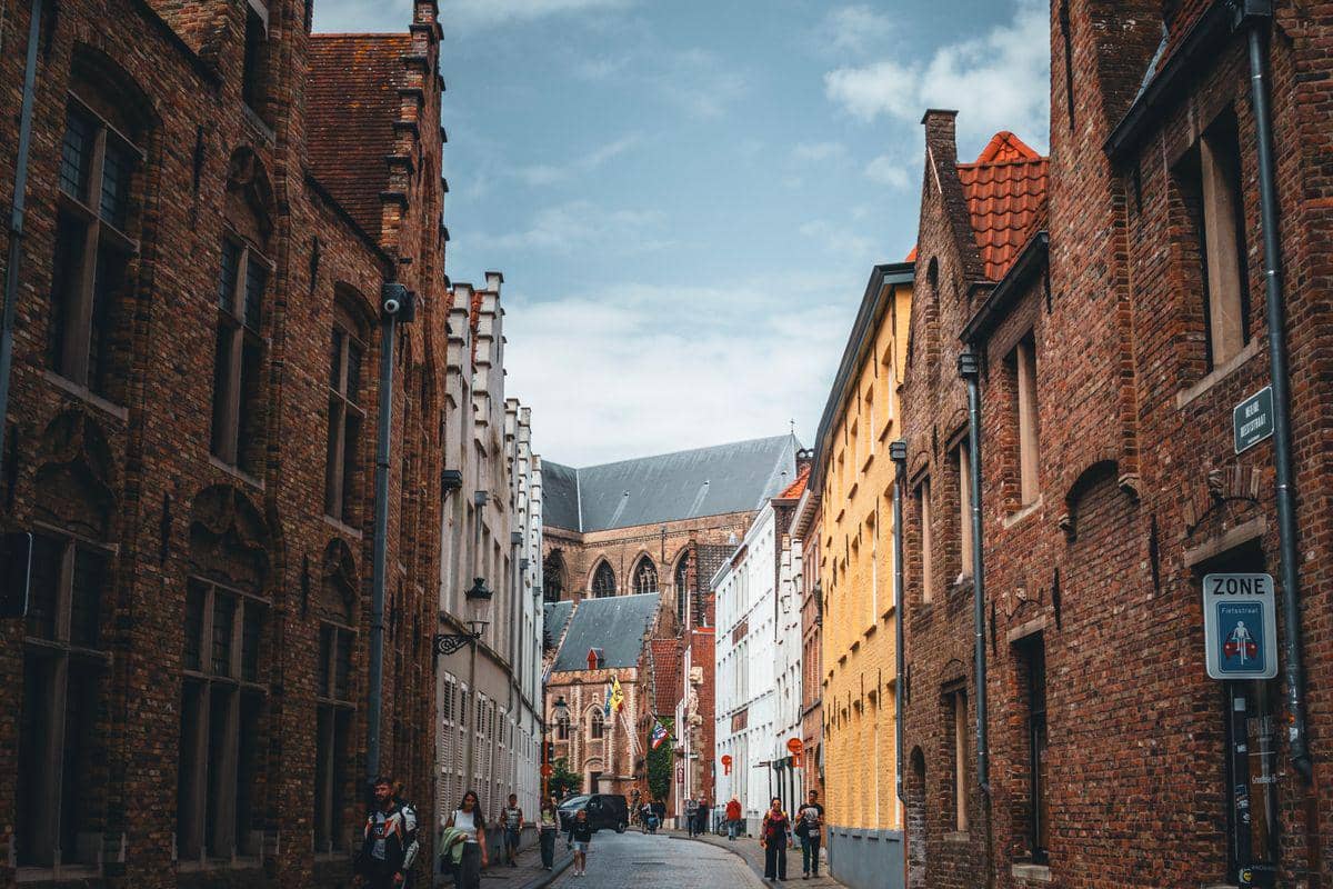 ilustrasi kota Bruges