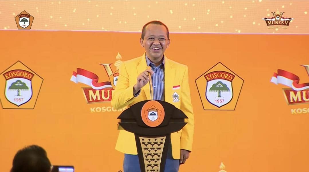 Momen Bahlil Kaget Lagu My Little Bolu Ketan Bergema di Mubes Kosgoro