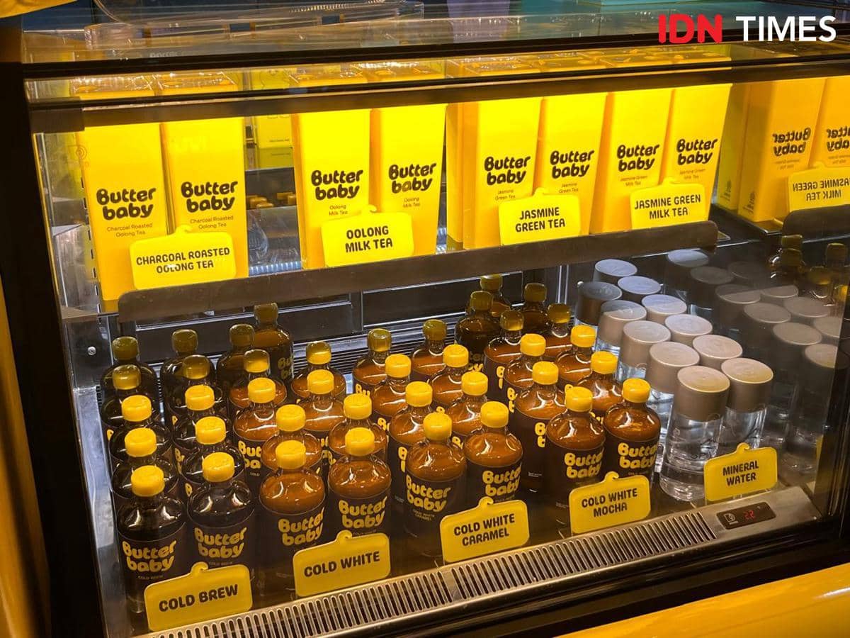 Menu minuman Butter Baby di Plaza Senayan, Jakarta Pusat