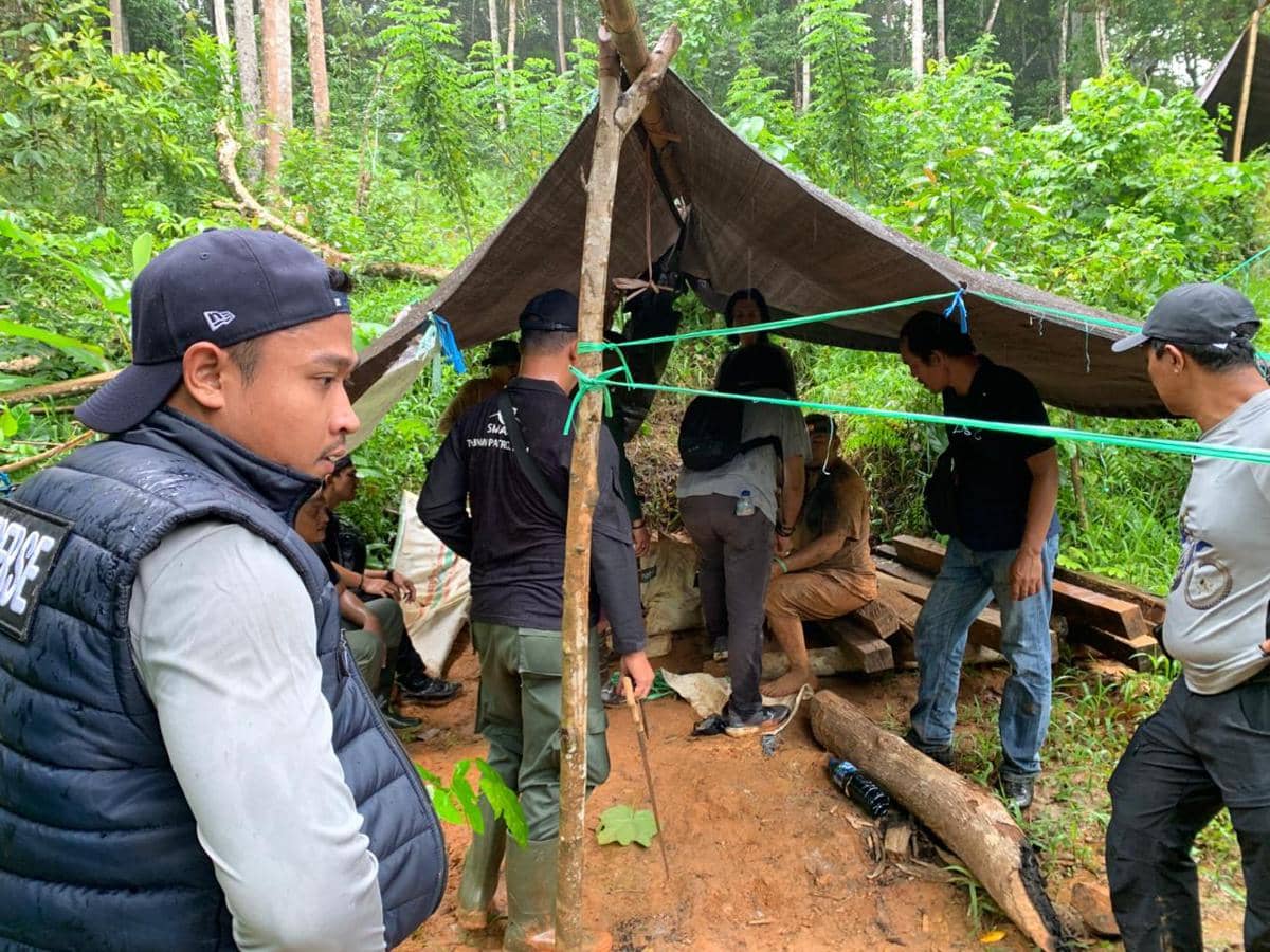 TNBNW dan Polres Kotamobagu Tutup PETI di Pegunungan Omomali