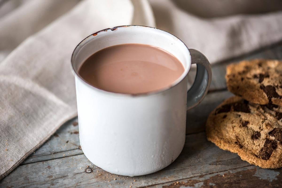 ilustrasi coklat jahe susu