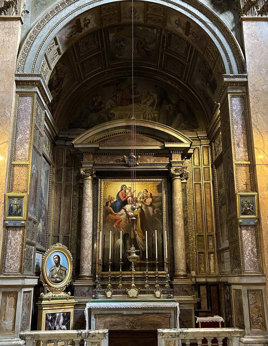 potret Kapel St. Filipus Neri di dalam Gereja Tritunggal Mahakudus bagi Para Peziarah, Roma