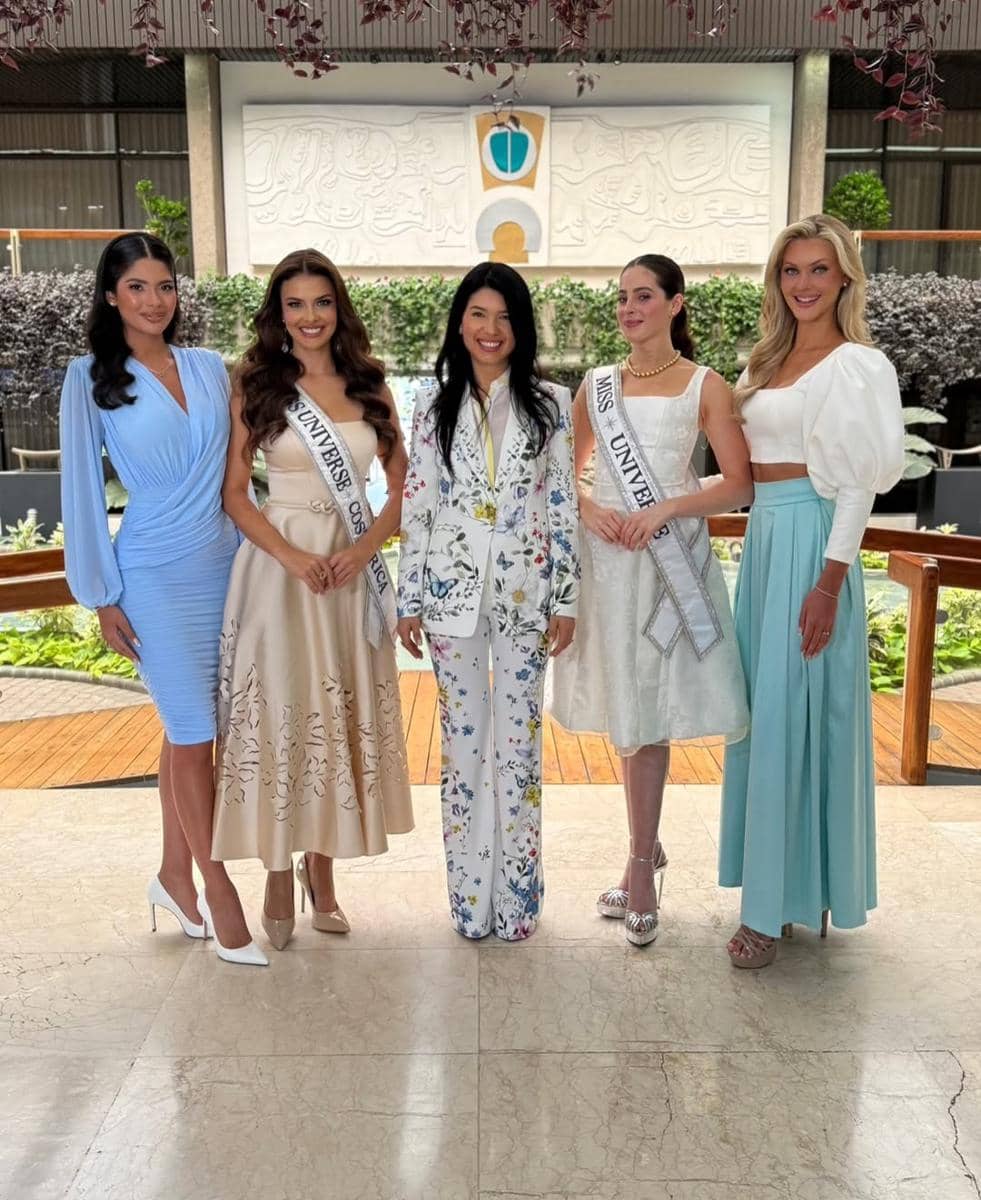 Potret Kunjungan Miss Universe 2025 Fatima Bosch ke Kosta Rika
