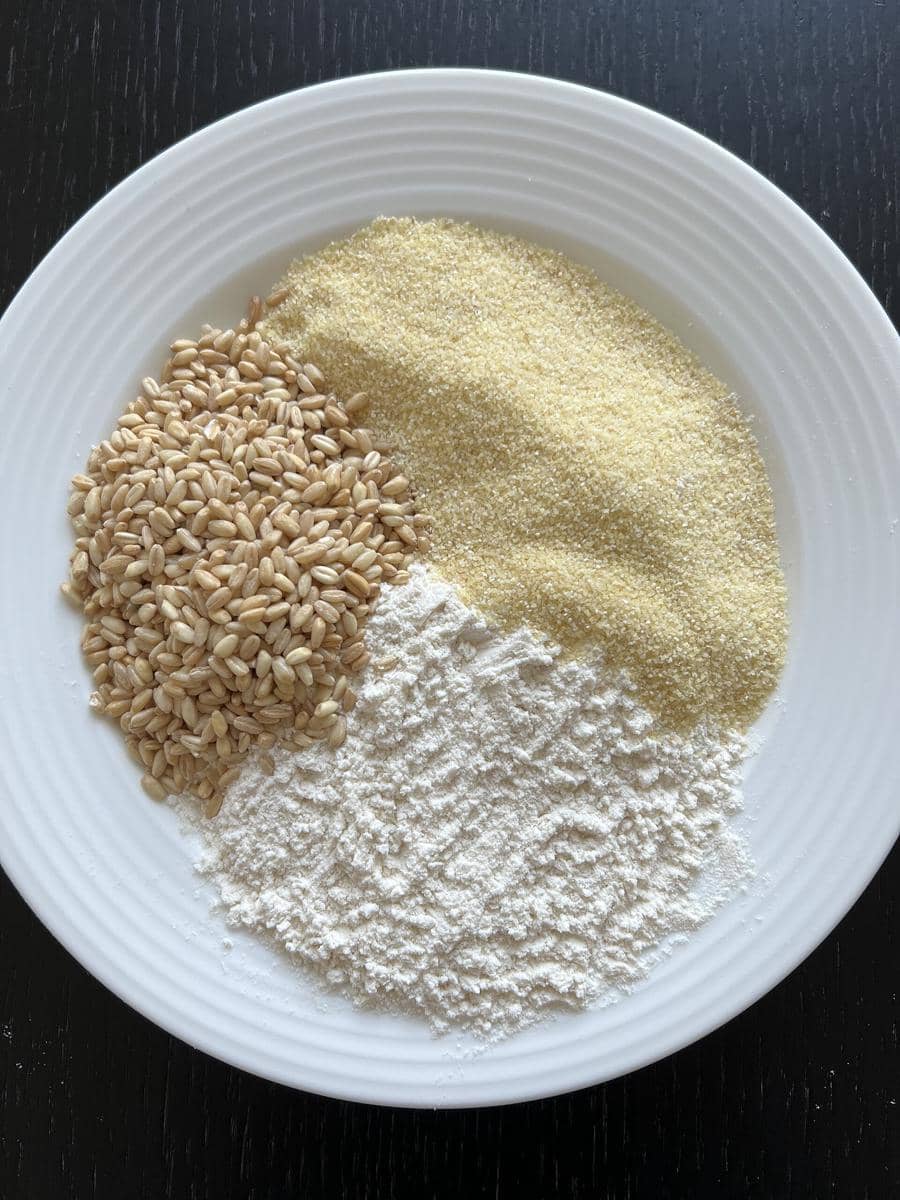 ilustrasi tepung semolina tepung, tepung, white grains