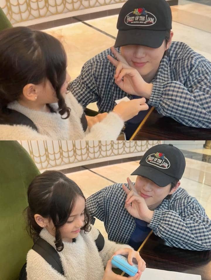 Anak Hamidah Rachmayanti berjumpa Suho EXO