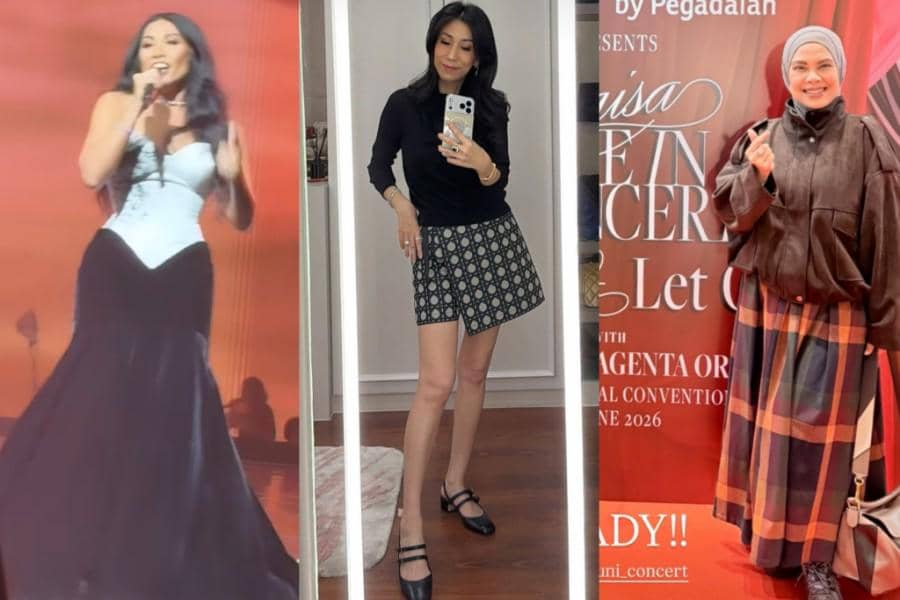 Gaya Figur Publik di Konser Raisa Love & Let Go Day 1, Bisa Jadi Ide!