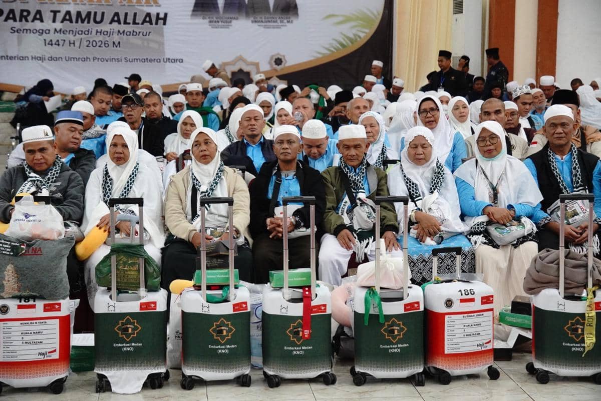 Sebanyak 358 Jemaah Haji Kloter 5 Sudah Tiba di Medan