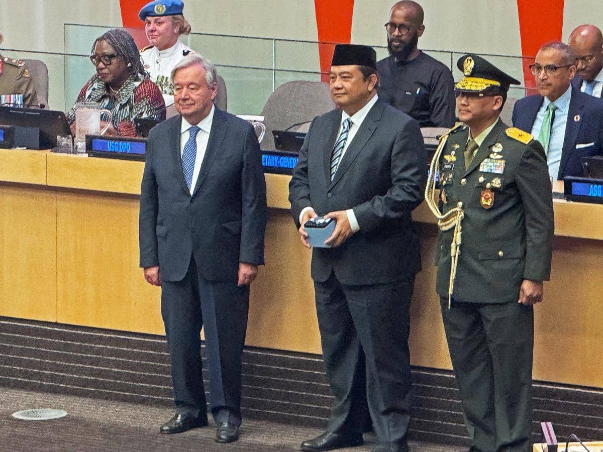 Dua Peacekeeper RI yang Gugur Terima Medali Kehormatan Tertinggi PBB