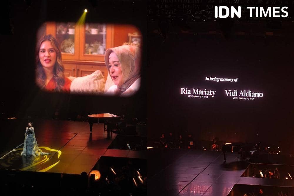 Raisa hadirkan momen tribute untuk sang ibunda dan Vidi Aldiano di konser Love & Let Go day 2 (IDN Times/Juan Dwi)