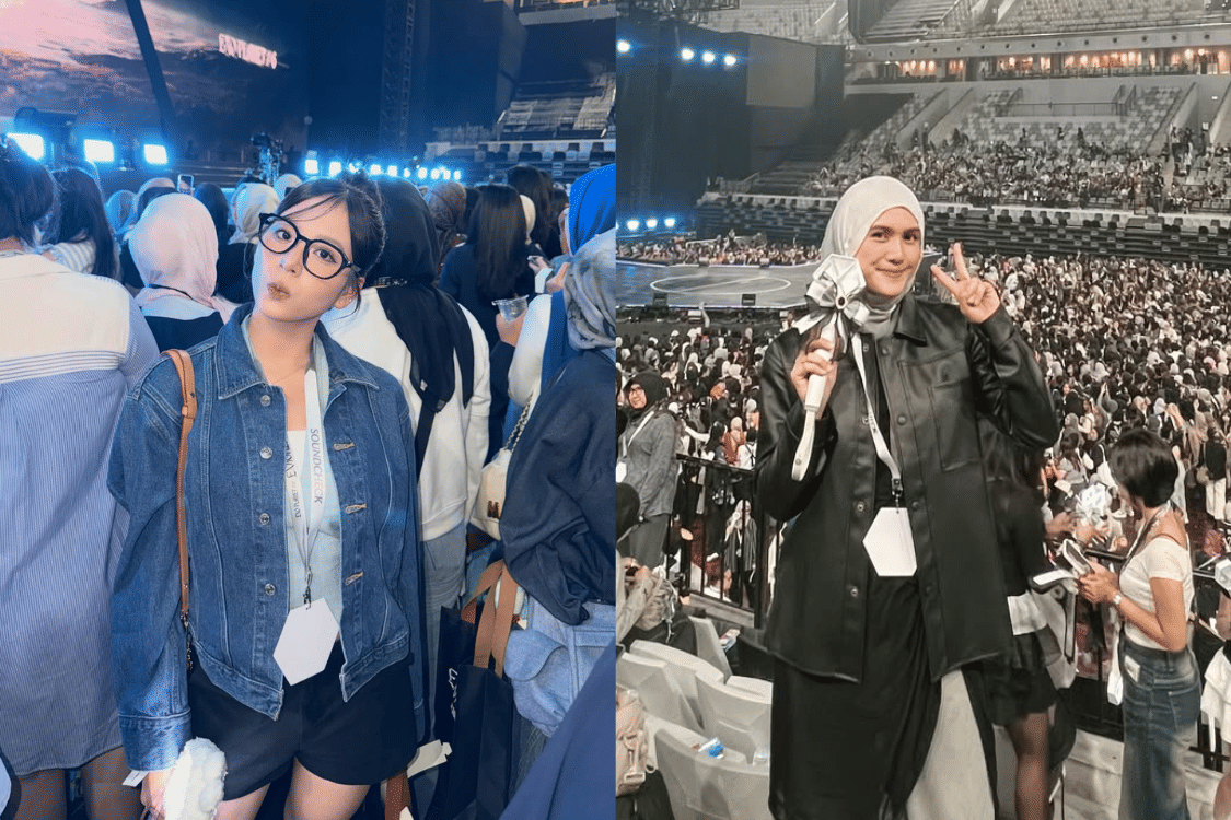 5 OOTD Seleb Nonton Konser EXO 2026, Nuansanya Hitam atau Denim!