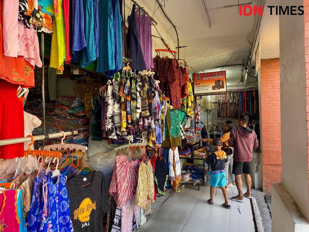 Pasar Kumbasari Masih Sepi Wisman Meski Dolar AS Menguat