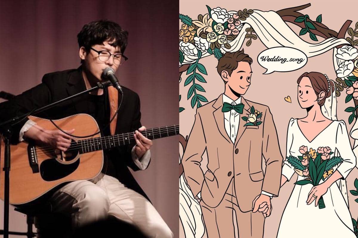 J_ust dan sampul lagu "Wedding Song"